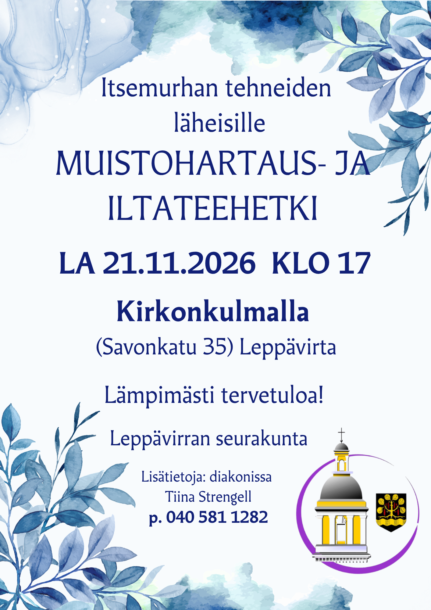 itsemurhan tehneiden läheisille muistohartaus ja iltateehetki