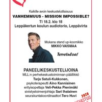 Vanhemmuus - Mission impossible?